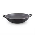 14" Nonstick Cast Iron Wok - Black