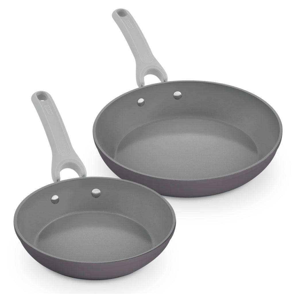 Dream Green Recycled Aluminum 8"/10" Fry Pan Set - Gray