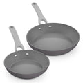 Dream Green Recycled Aluminum 8"/10" Fry Pan Set - Gray