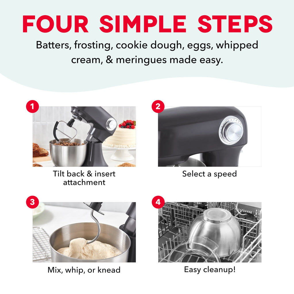 3.5 Qt Tilt Head Stand Mixer