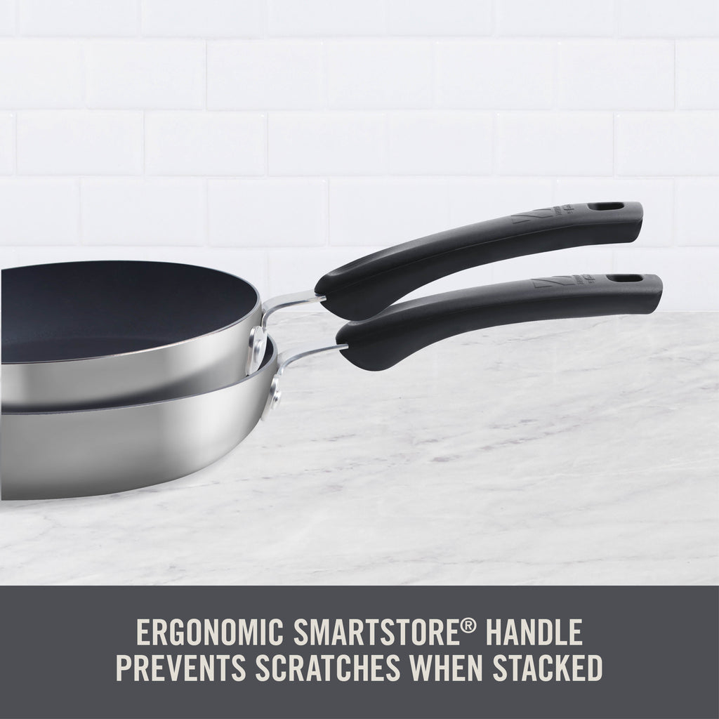 TruPro Stainless Steel Fry Pan Set - 8" 10"