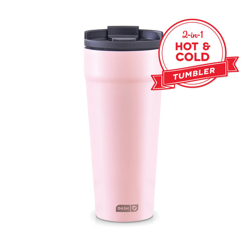 2-in-1 Spill-Proof Insulated Tumbler - Rose